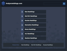 Tablet Screenshot of andysramblings.com